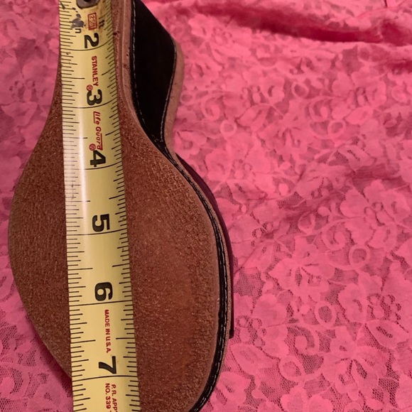 Azura Leather Slide Flower Wedge - Picture 5 of 5